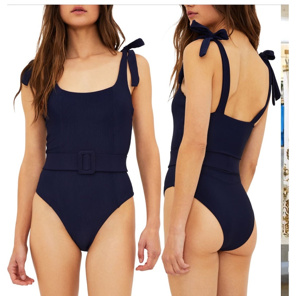 Beach Riot Sydney Belted One Piece Swimsuit